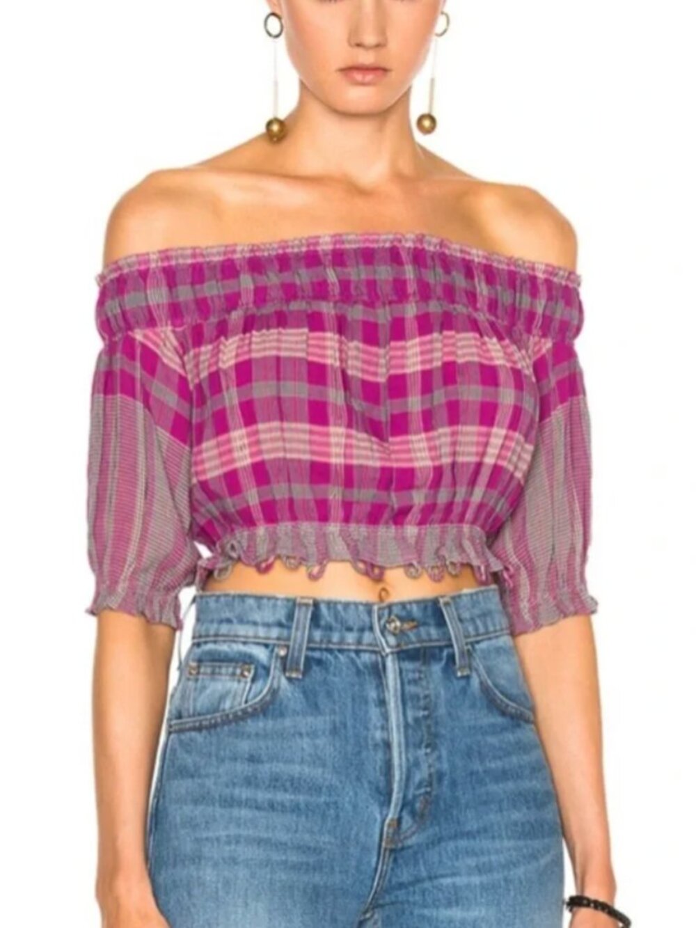 Apiece Apart Oeste Off the Shoulder Top